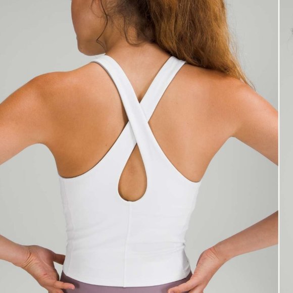 NWT Lululemon Key to balance tank Built-in bra in Nlu buttery-soft white… - Picture 2 of 7
